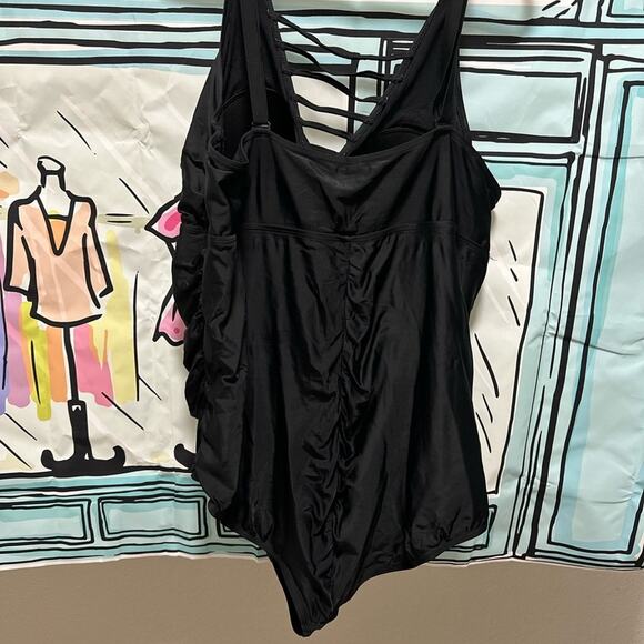Torrid Black One-Piece Swimsuit Size 4 (26/4X) - Picture 4 of 5